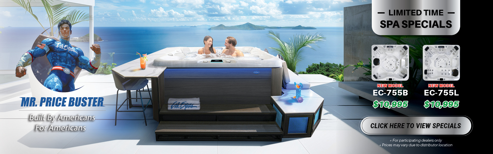 Calspas hot tub being used in a family setting - St Joseph